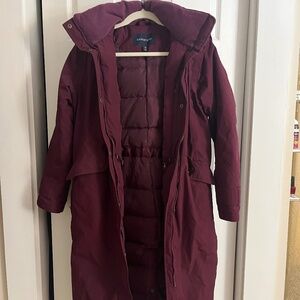 Lands end XS EUC  long stadium parka puffer coat jacket